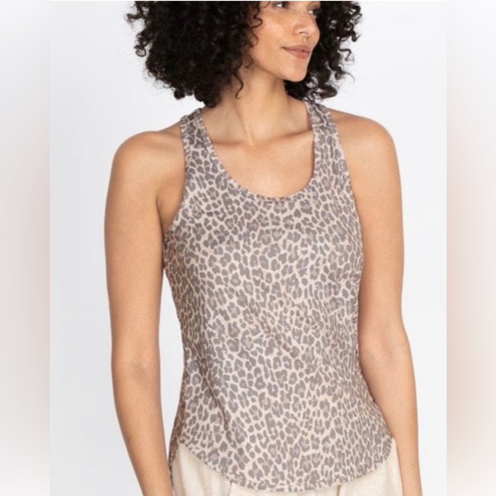 JOHNNY WAS CALME Leopard Print Racerback Tank Top - Women’s Size XS & M - New
